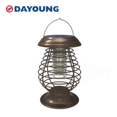 Pest control iron bug zapper solar powered insect mosquito killer lamp